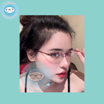 Gọng kính kim loại mã 9037